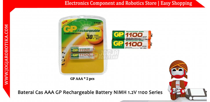 Baterai Cas AAA GP Rechargeable Battery NIMH 1.2V 1100 Series