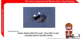 Dioda 1N5819 SMA DO-214AC SS14 SMD 1A 40V Schottky Barrier Rectifier Diode