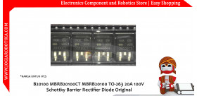 B20100 MBRB20100CT MBRB20100 TO-263 20A 100V Schottky Barrier Rectifier Diode Original