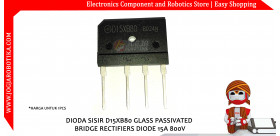 DIODA SISIR D15XB80 GLASS PASSIVATED BRIDGE RECTIFIERS DIODE 15A 800V