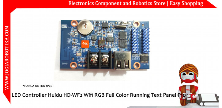 LED Controller Huidu HD-WF2 Wifi RGB Full Color Running Text Panel P10