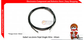 Kabel 1x0.6mm Pejal Single Wire - Hitam