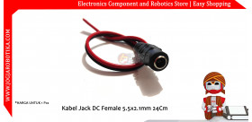 Kabel Jack DC Female 5.5x2.1mm 24Cm