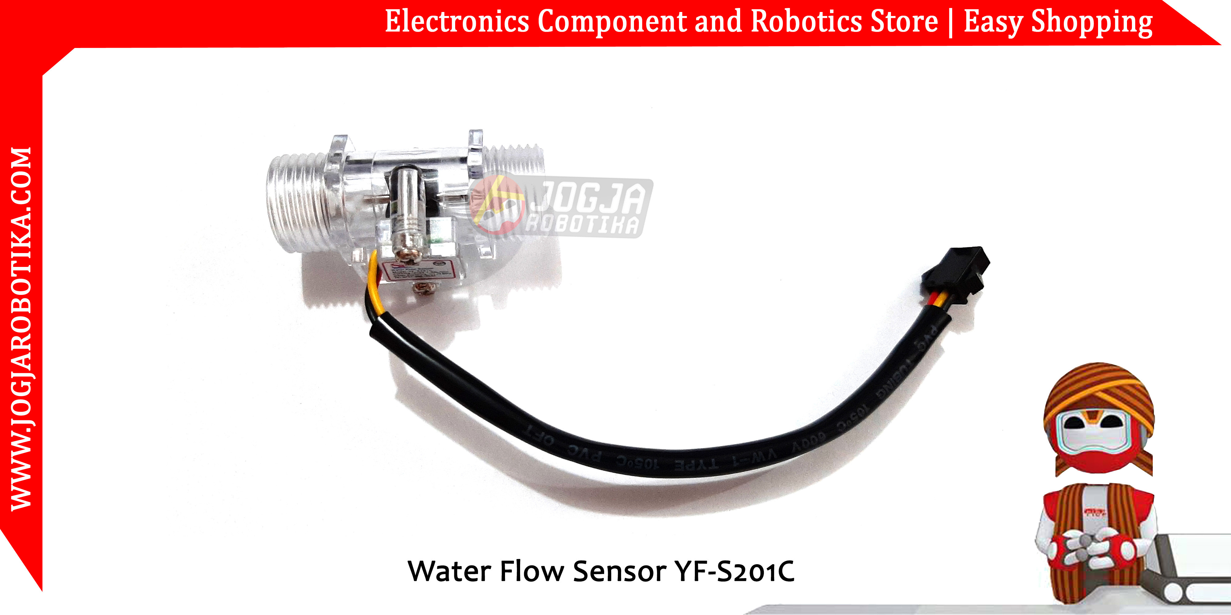 Jual Water Flow Sensor YF-S201C