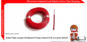 Kabel Pejal Jumper Bredboard Project Board PCB 1x0.4mm-Merah