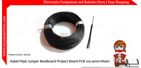 Kabel Pejal Jumper Bredboard Project Board PCB 1x0.4mm-Hitam