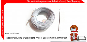 Kabel Pejal Jumper Bredboard Project Board PCB 1x0.4mm-Putih