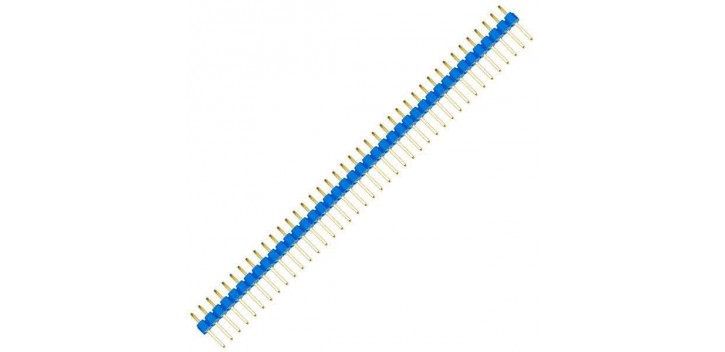 1x40 Pin Male Header Single Row (2.54 mm)-Blue