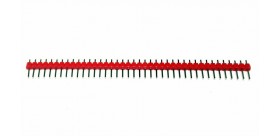 1x40 Pin Male Header Single Row (2.54 mm)-red