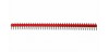 1x40 Pin Male Header Single Row (2.54 mm)-red