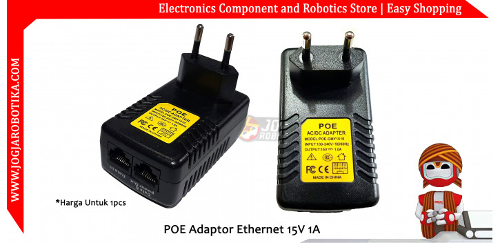 POE Adaptor Ethernet 15V 1A