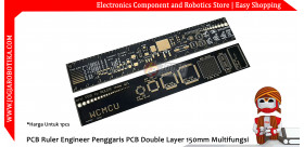 PCB Ruler Engineer Penggaris PCB Double Layer 150mm Multifungsi