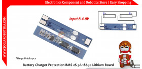 Battery Charger Protection BMS 2S 5A 18650 Lithium Board