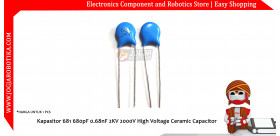 Kapasitor 681 680pF 0.68nF 2KV 2000V High Voltage Ceramic Capacitor