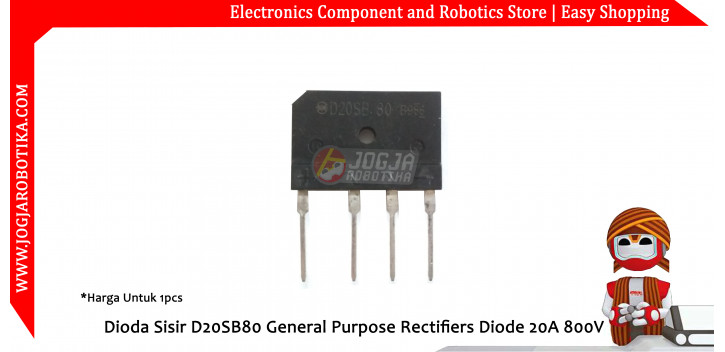 Dioda Sisir D20SB80 General Purpose Bridge Rectifiers Diode 20A 800V