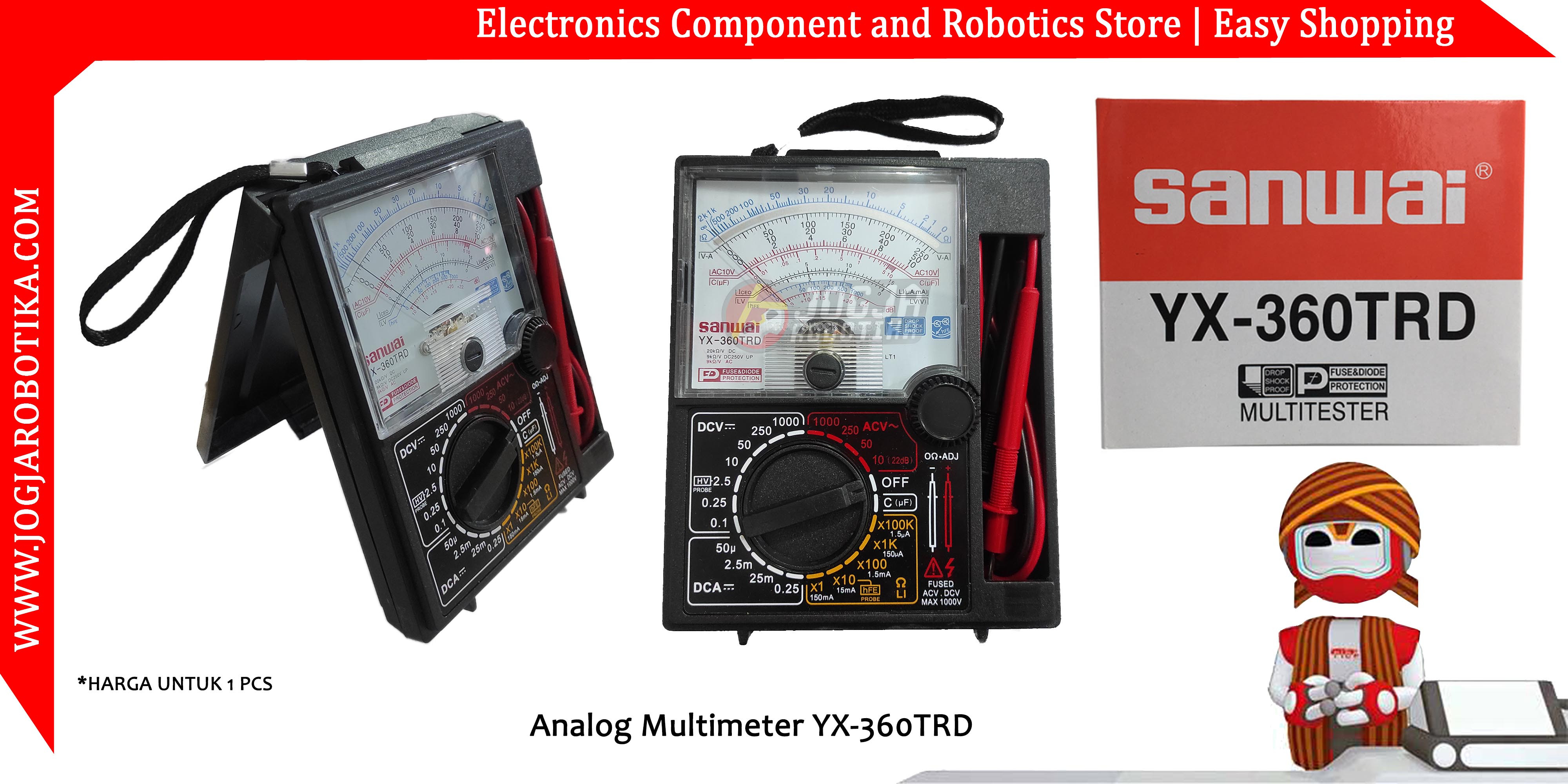 Analog Multimeter YX-360TRD - Toko Komponen Elektronik , Listrik , LED ...