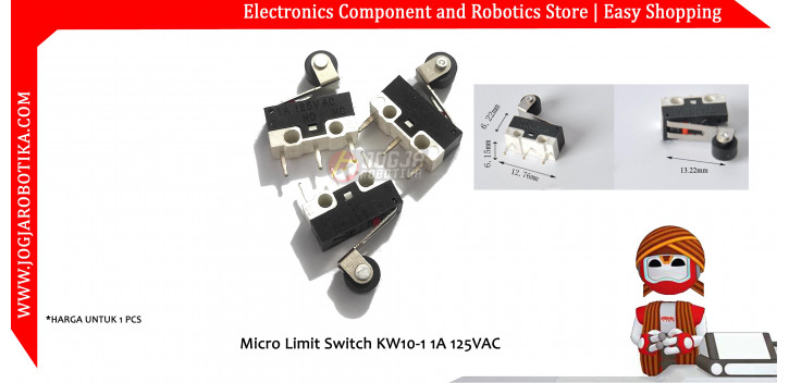 Micro Limit Switch KW10-1 1A 125VAC