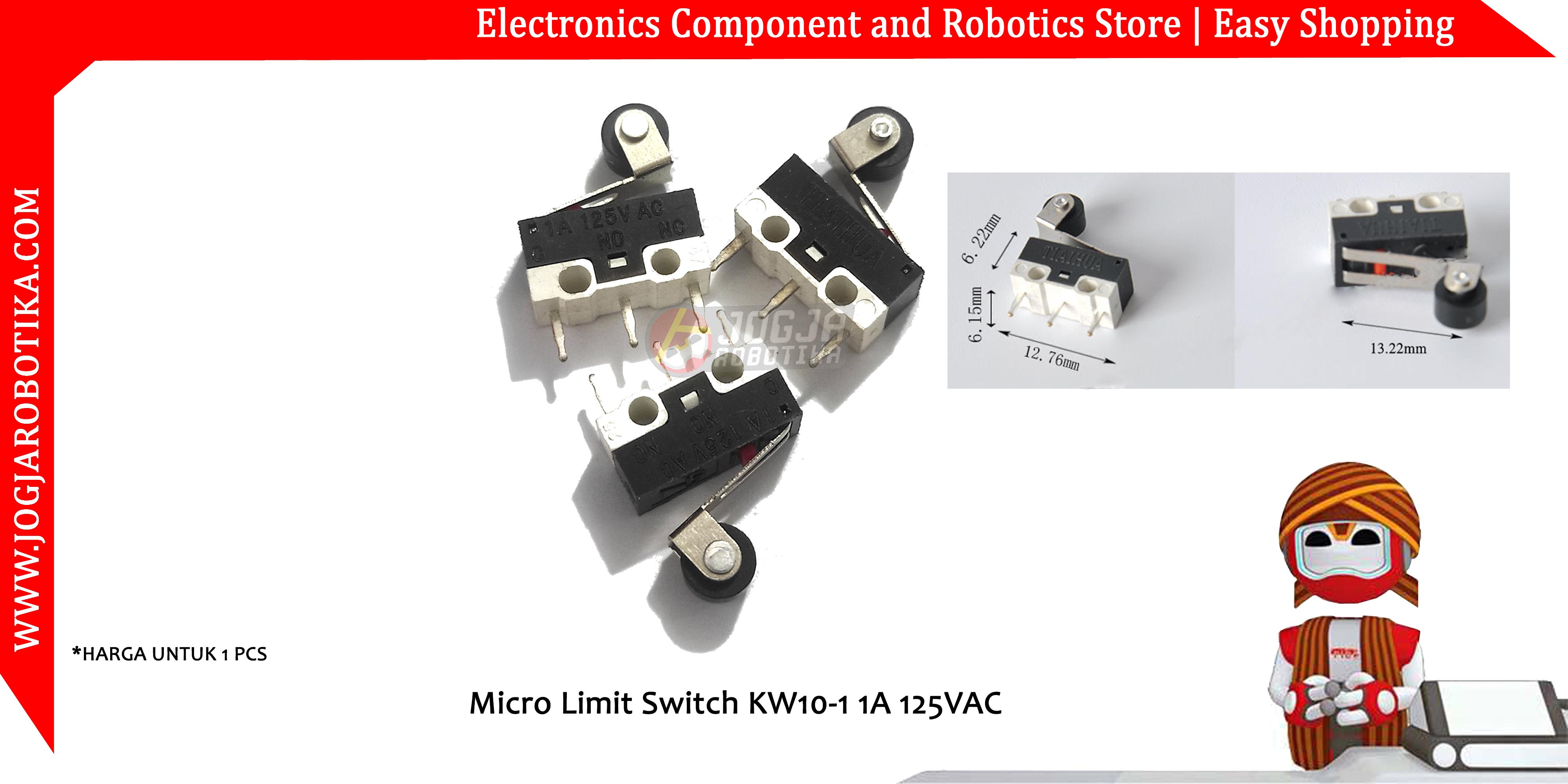 jual Micro Limit Switch KW10-1 1A 125VAC