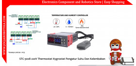 STC-3028 220V Thermostat Hygrostat Pengatur Suhu Dan Kelembaban