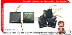 Solar Cell Panel 54x54mm 2v 130mA Pembangkit Listrik Tenaga Surya