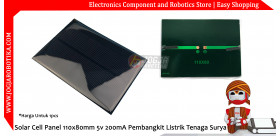 Solar Cell Panel 110x80mm 5v 200mA Pembangkit Listrik Tenaga Surya