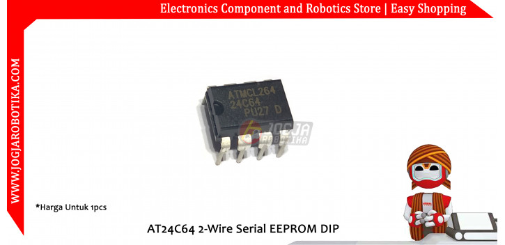 AT24C64 2-Wire Serial EEPROM DIP