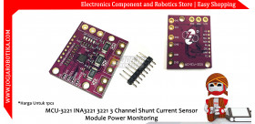 MCU-3221 INA3221 3221 3 Channel Shunt Current Sensor Module Power Monitoring