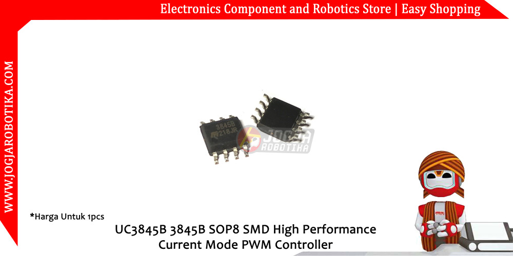 5 Pezzi UC3845B UC3845BD SMD – Controller PWM In Modalità SOP-8 – Componenti Elettronici