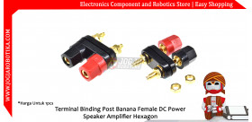 Terminal Binding Post Banana Female DC Power Speaker Amplifier Hexagon