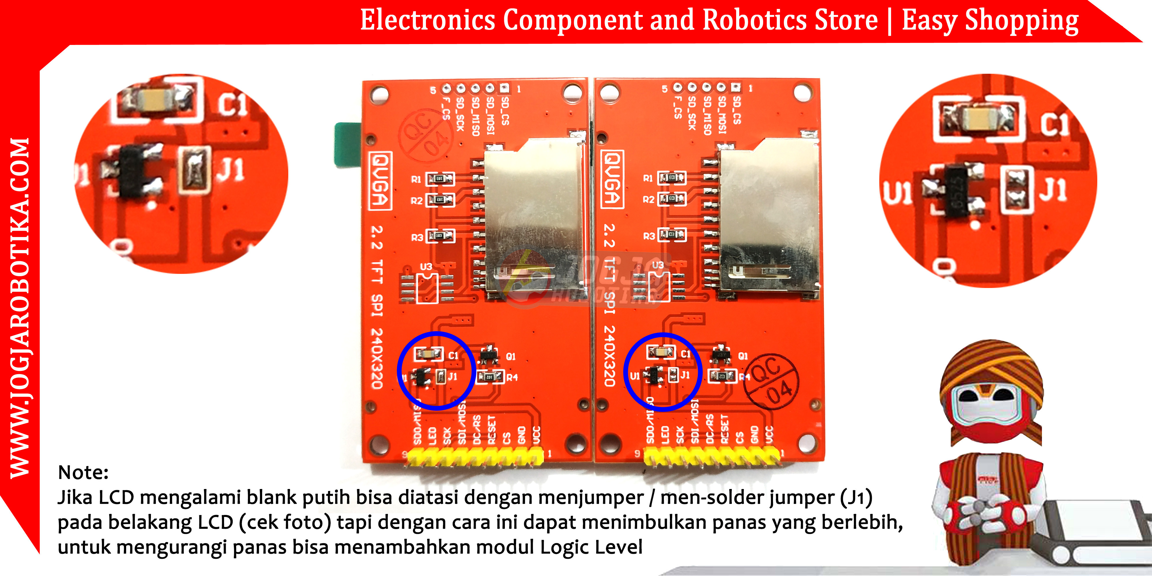 2.2 Inch TFT Module SPI LCD HD 240X320