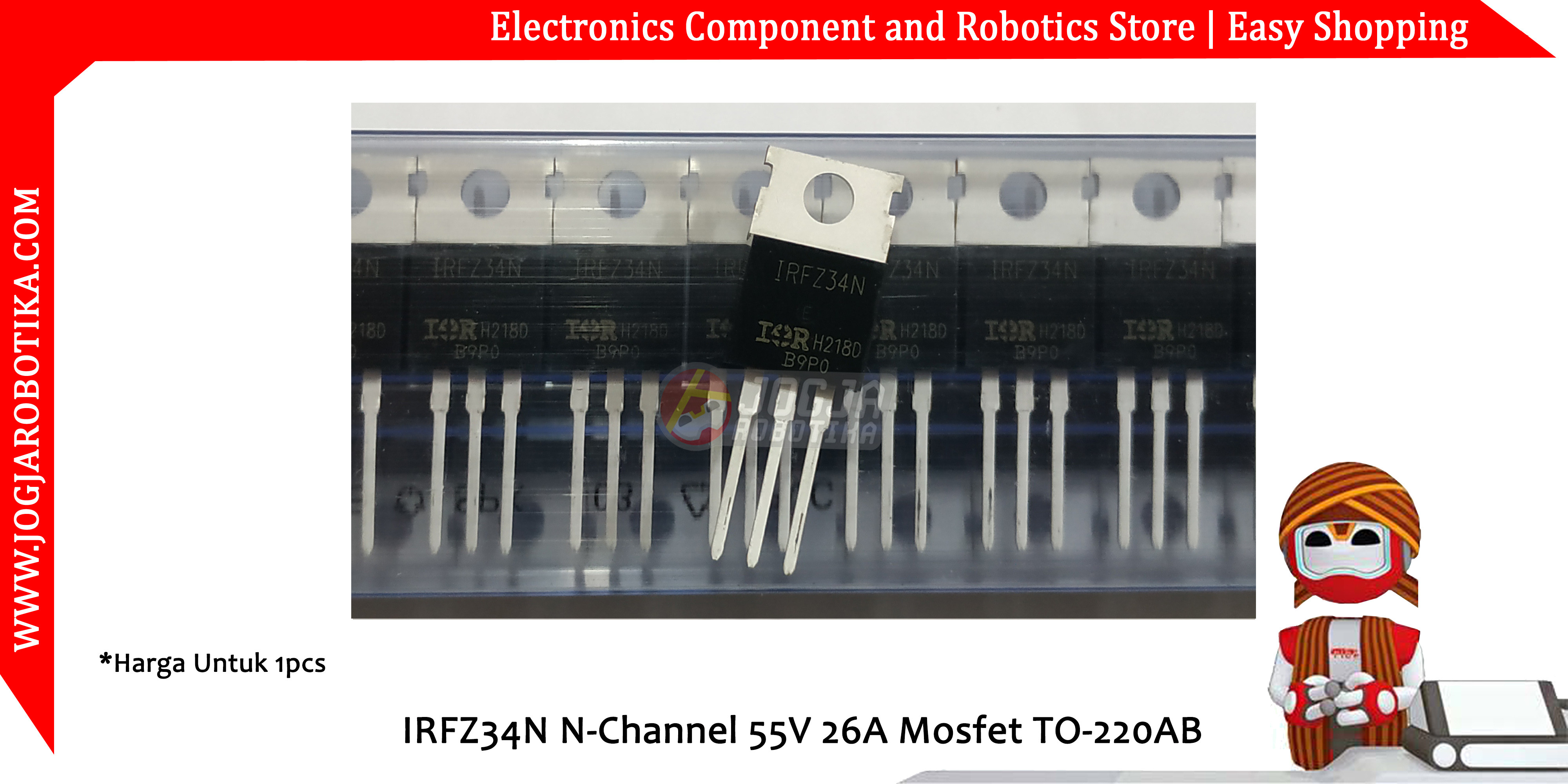 IRFZ34N N-Channel 55V 26A Mosfet To-220AB