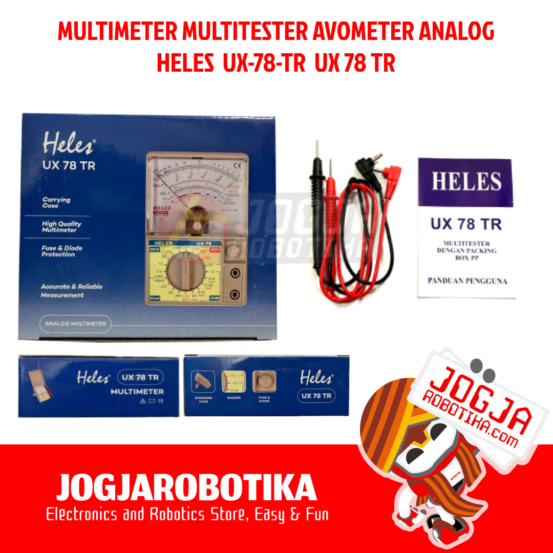 MULTIMETER MULTITESTER AVOMETER ANALOG HELES UX-78-TR UX78TR UX 78 TR