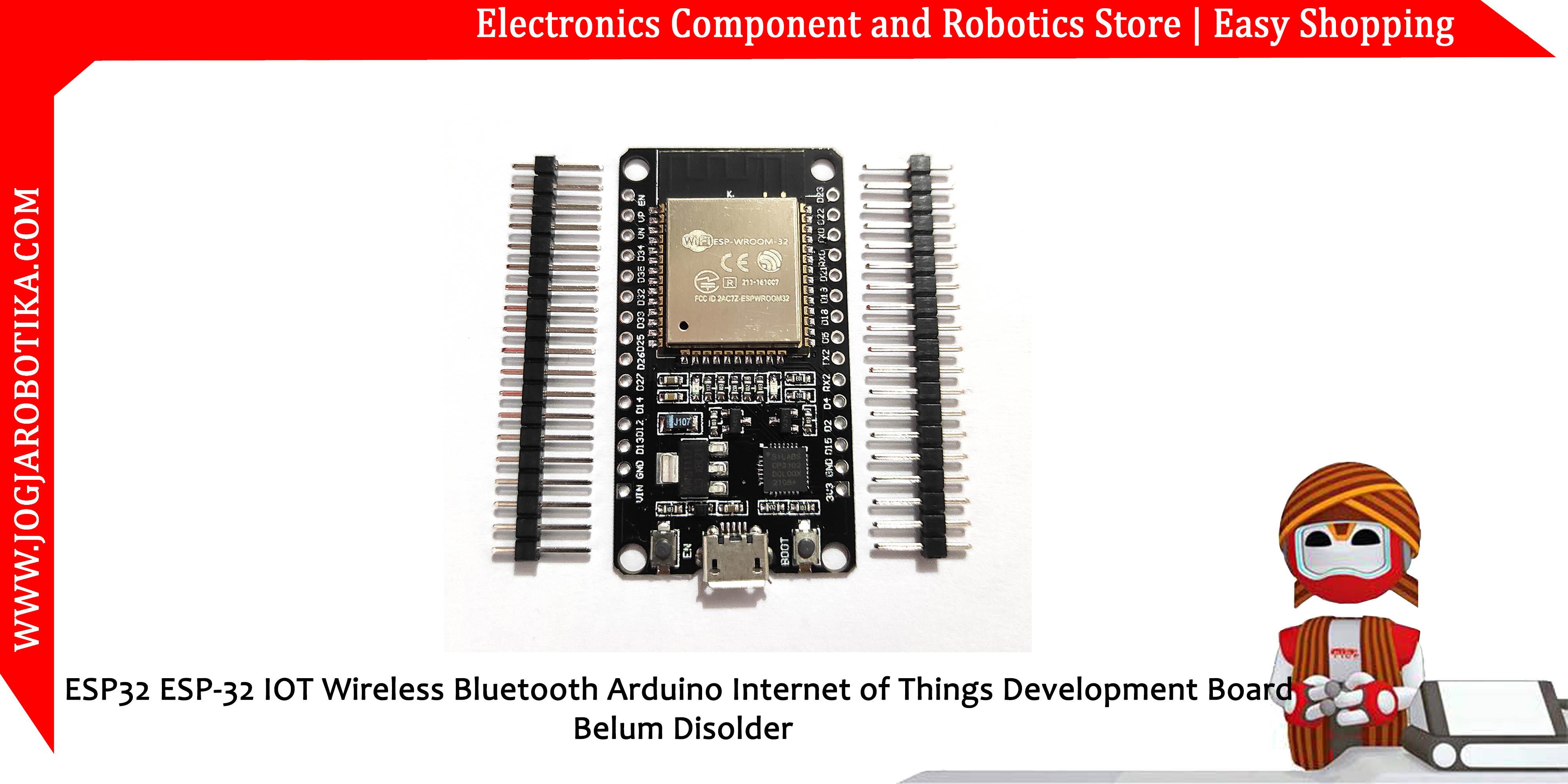 ESP32 ESP-32 IOT Wireless Bluetooth Arduino Internet of Things Development Board - Belum Disolder