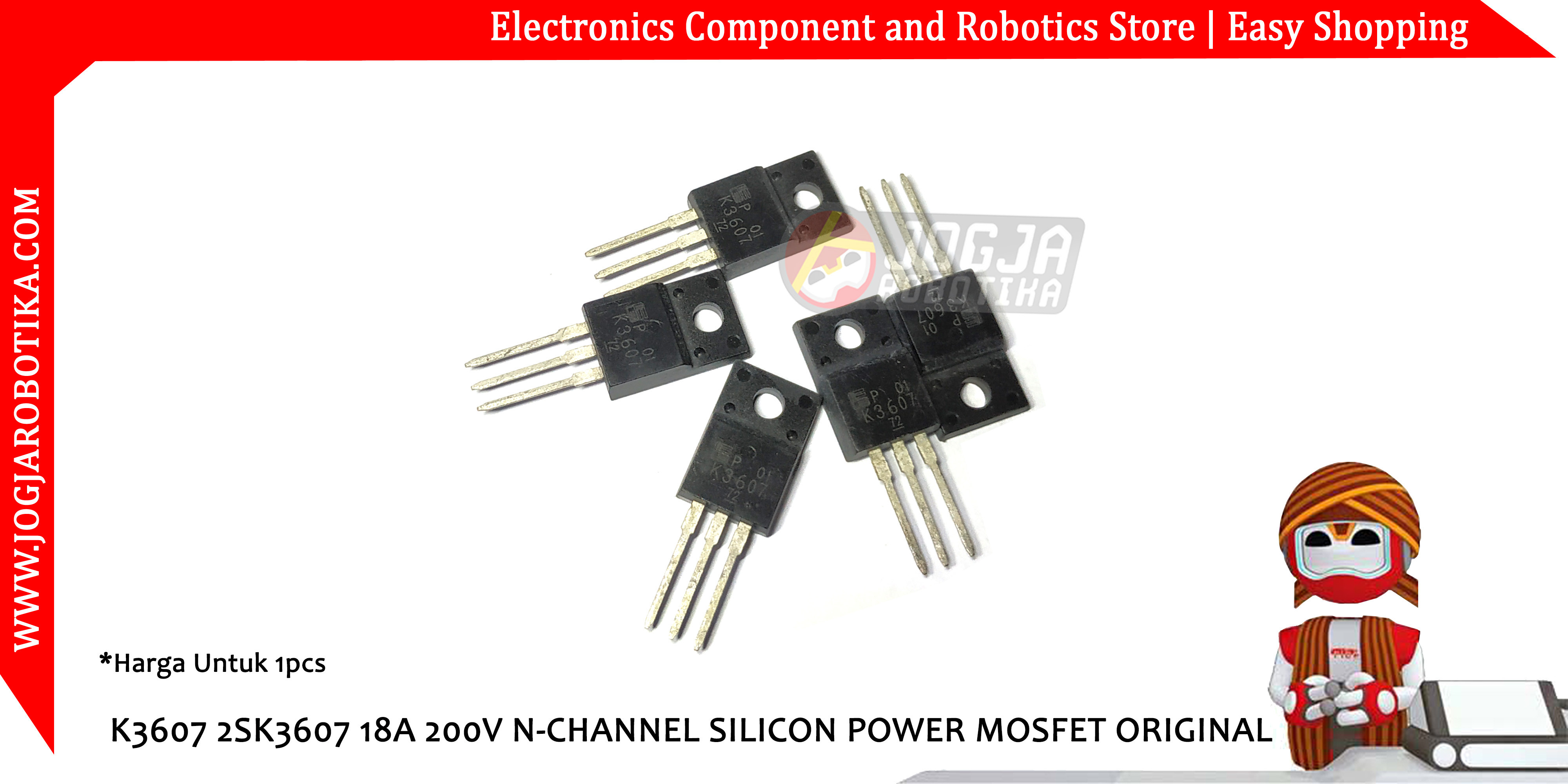 K3607 2SK3607 18A 200V N-CHANNEL SILICON POWER MOSFET ORIGINAL