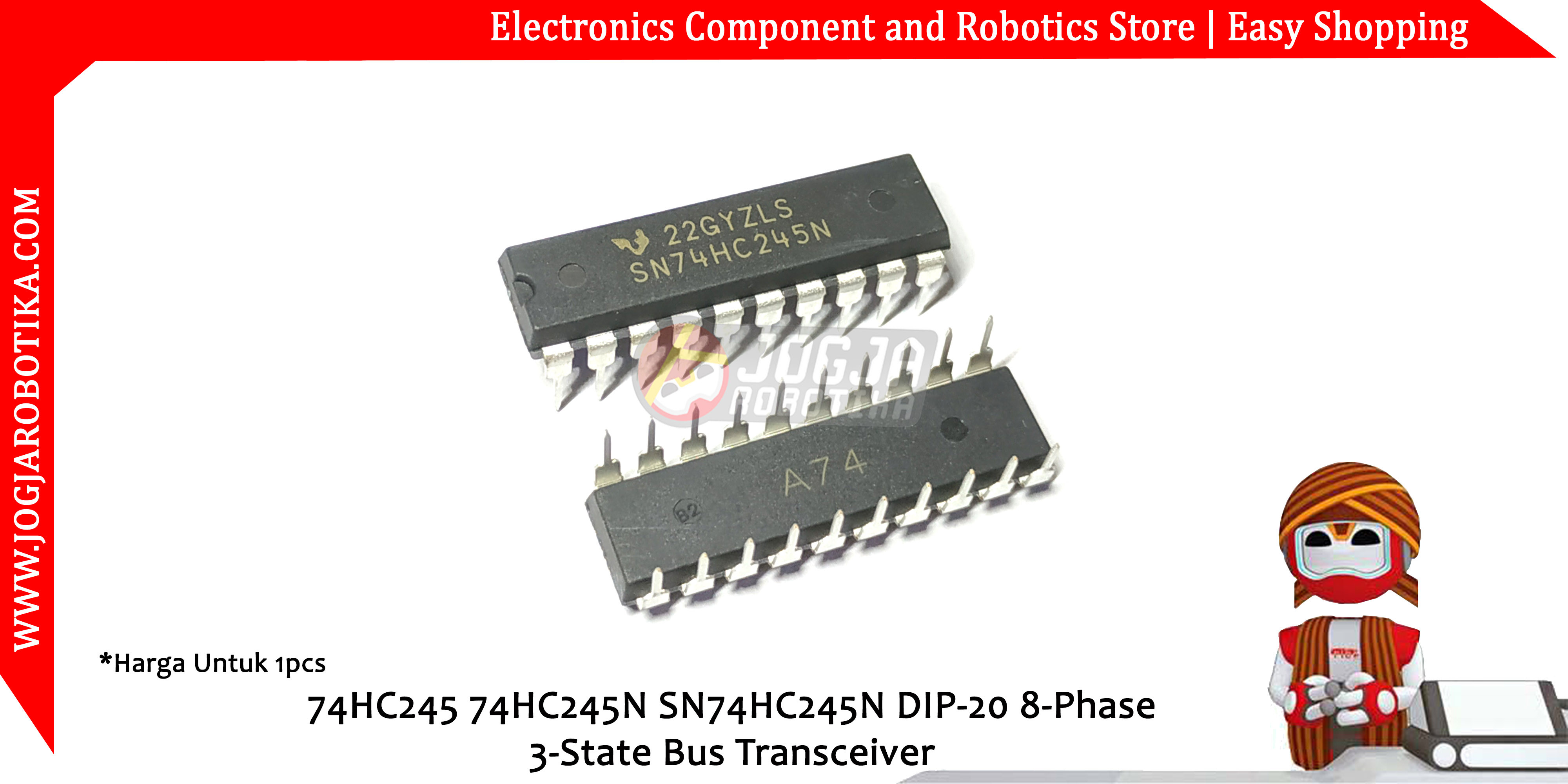 74HC245 74HC245N SN74HC245N DIP-20 8-Phase 3-State Bus Transceiver