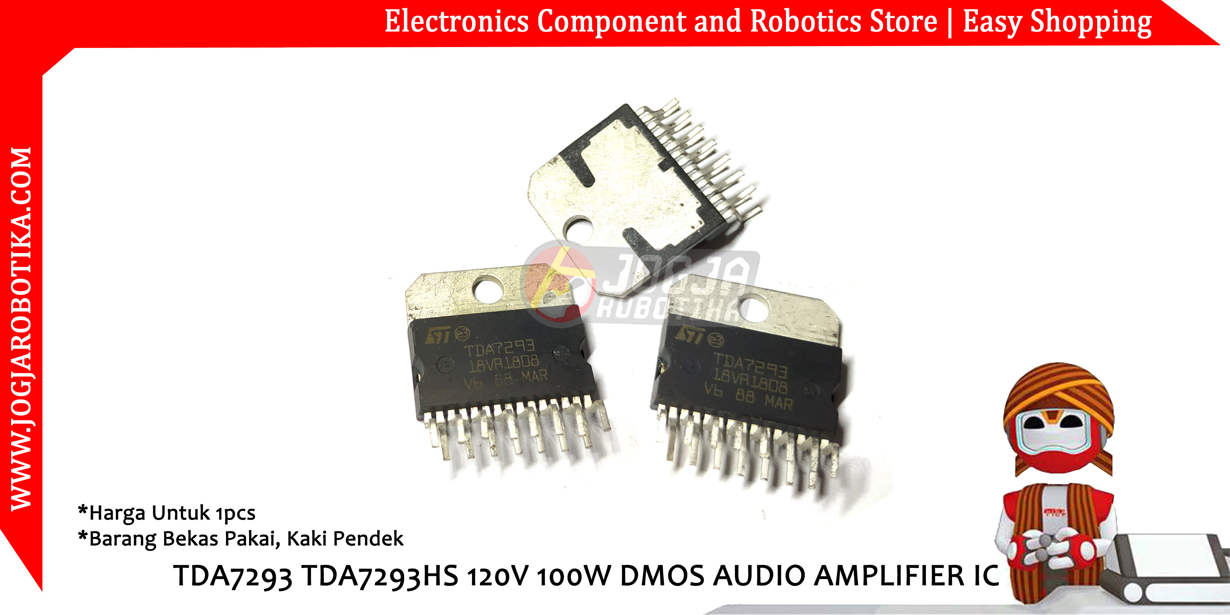TDA7293 TDA7293HS 120V 100W DMOS AUDIO AMPLIFIER IC