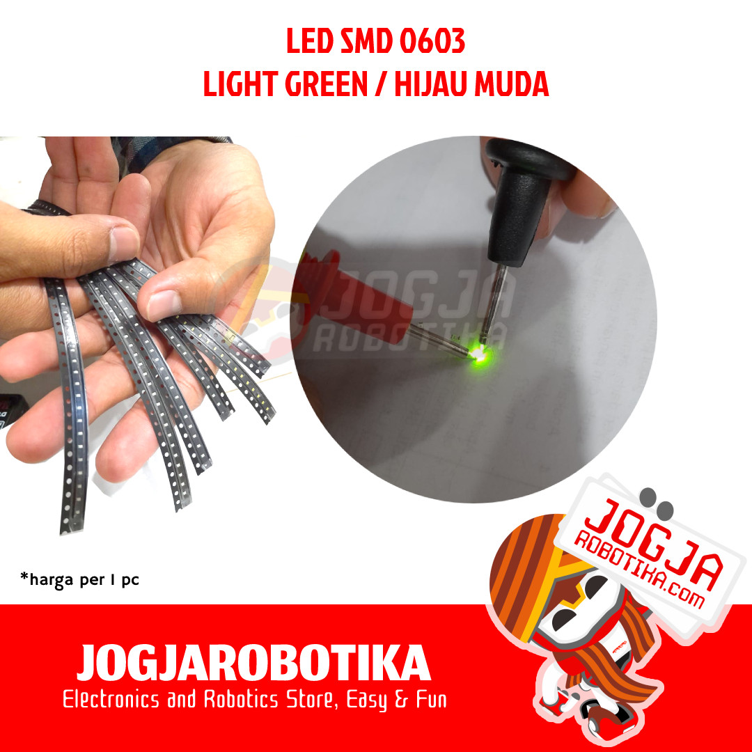 LED SMD 0603 SMD0603 HIJAU MUDA LIGHT GREEN