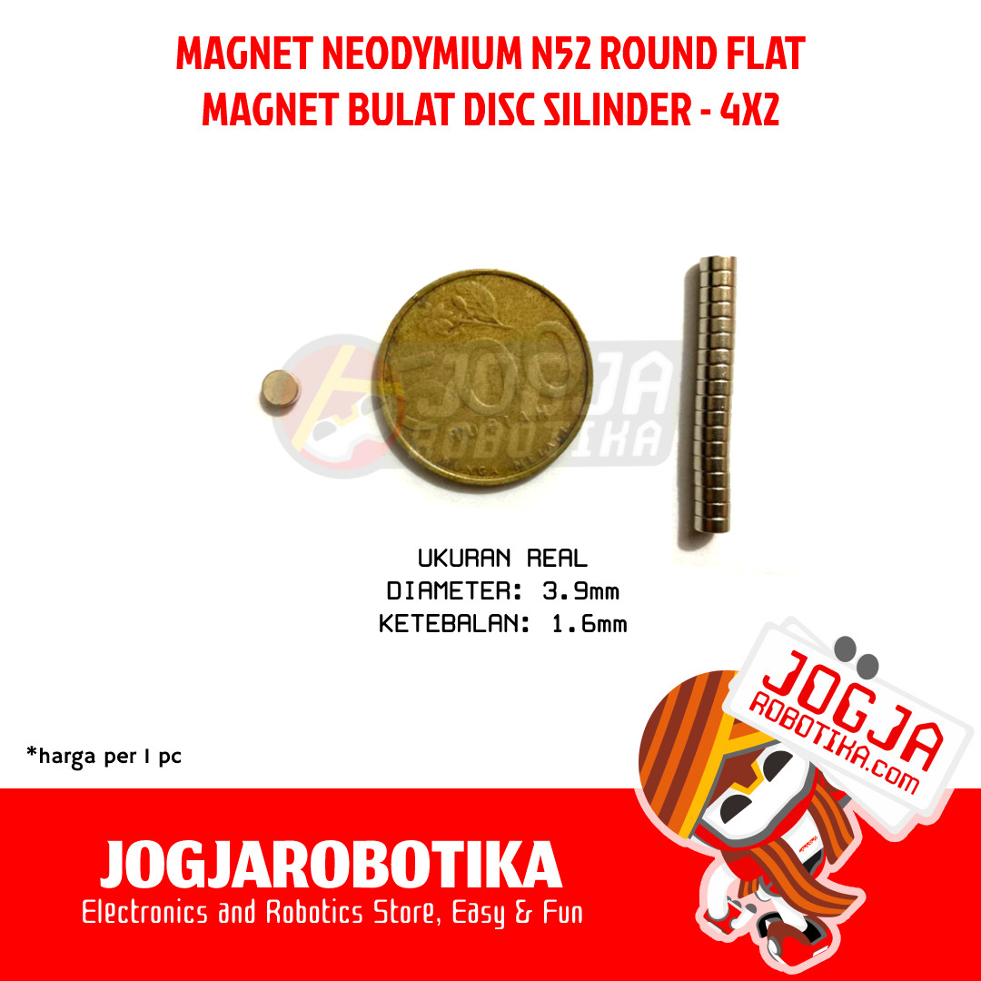 MAGNET NEODYMIUM NEODIMIUM BALL COIN STRONG MAGNET N52 - 4X2