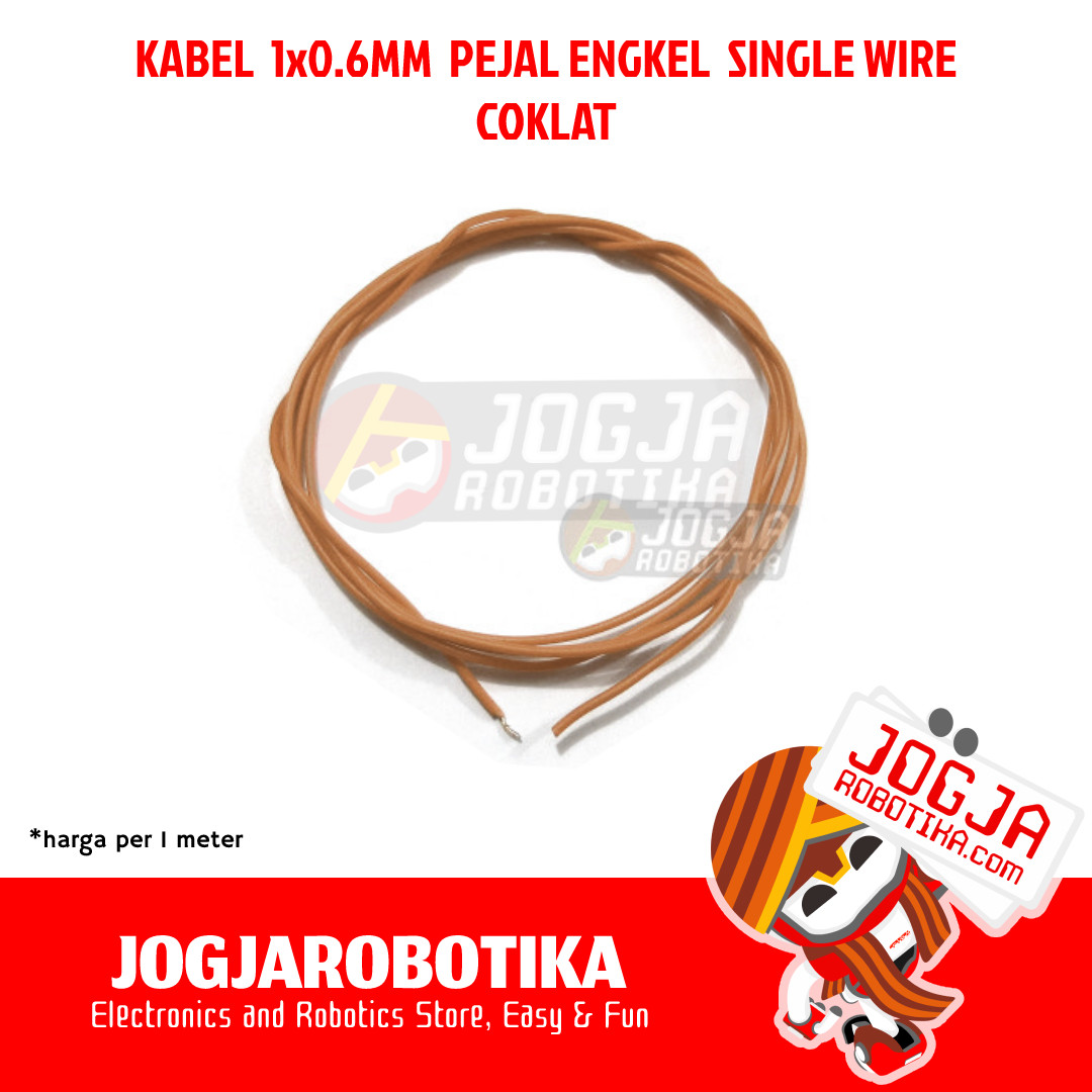 Kabel 1x0.6mm Pejal Single Wire - Hitam