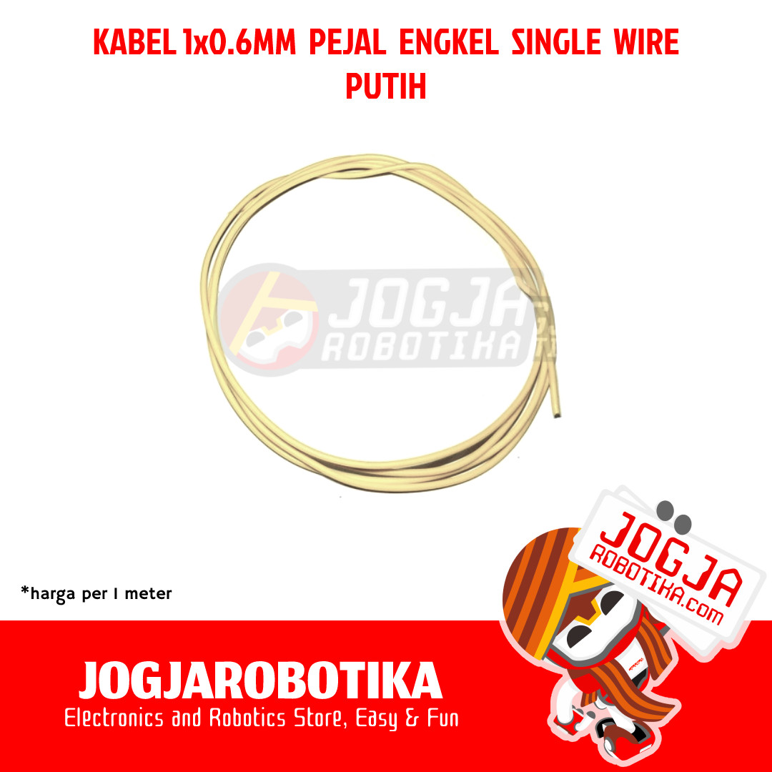Kabel 1x0.6mm Pejal Single Wire - Hitam
