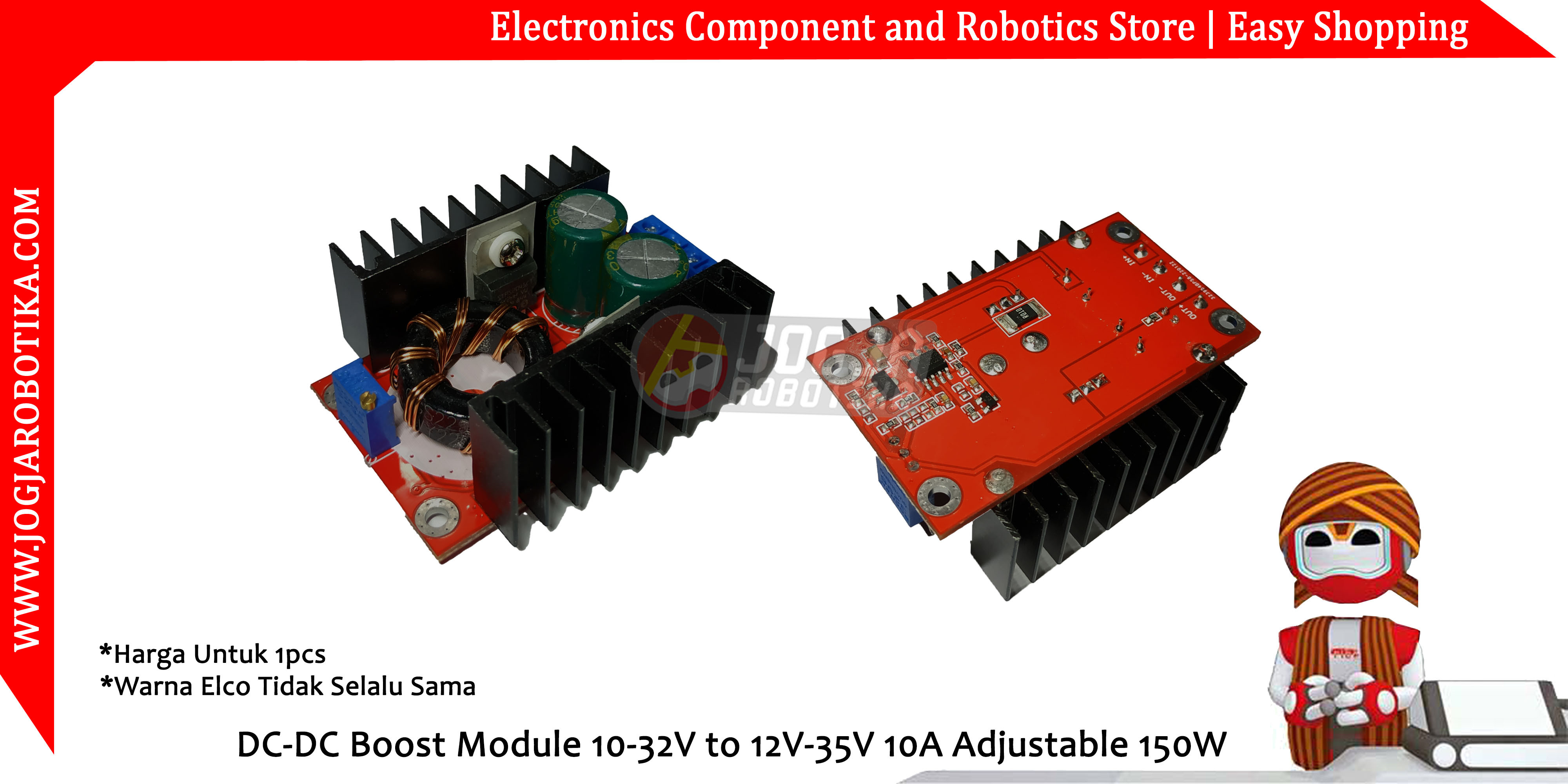 DC-DC Boost Module 10-32V to 12V-35V 10A Adjustable 150W