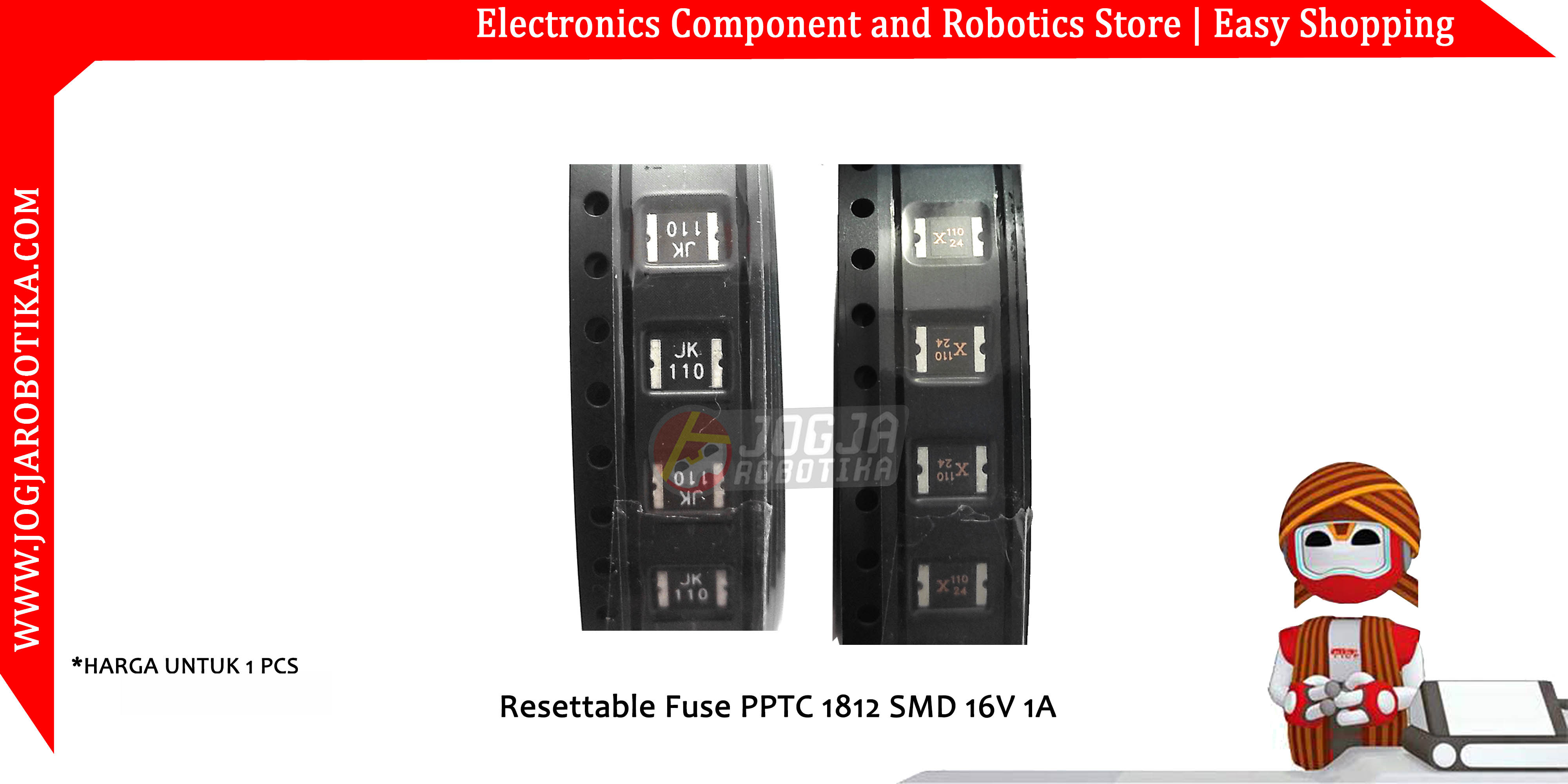 Resettable Fuse PPTC 1812 SMD 16V 1A