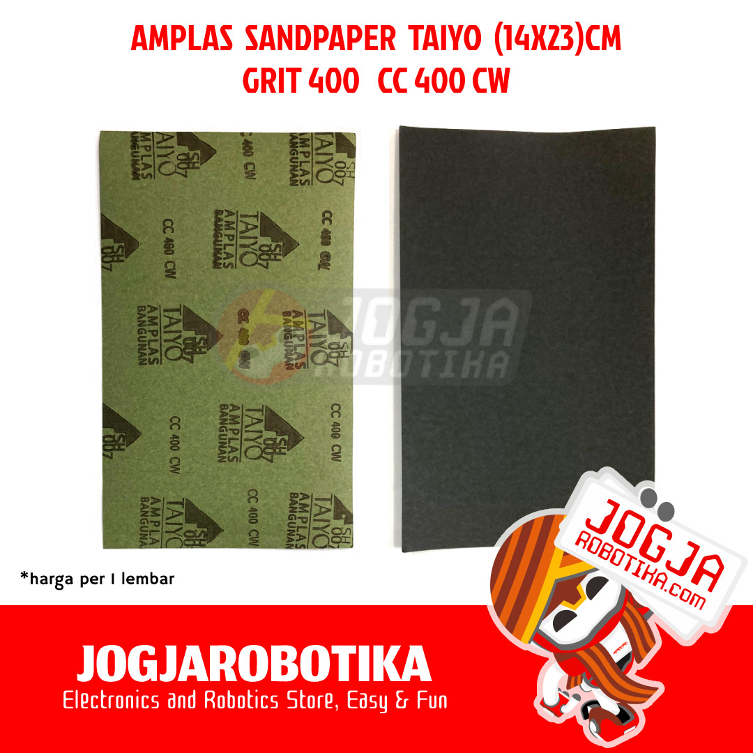 AMPLAS SANDPAPER TAIYO (14X23)CM - GRIT 400 CC 400 CW