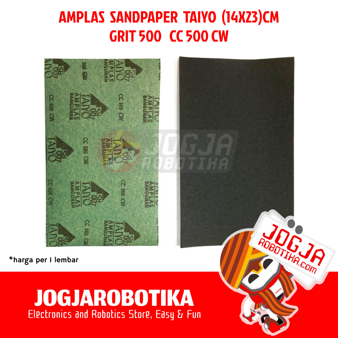 AMPLAS SANDPAPER TAIYO (14X23)CM - GRIT 500 CC 500 CW