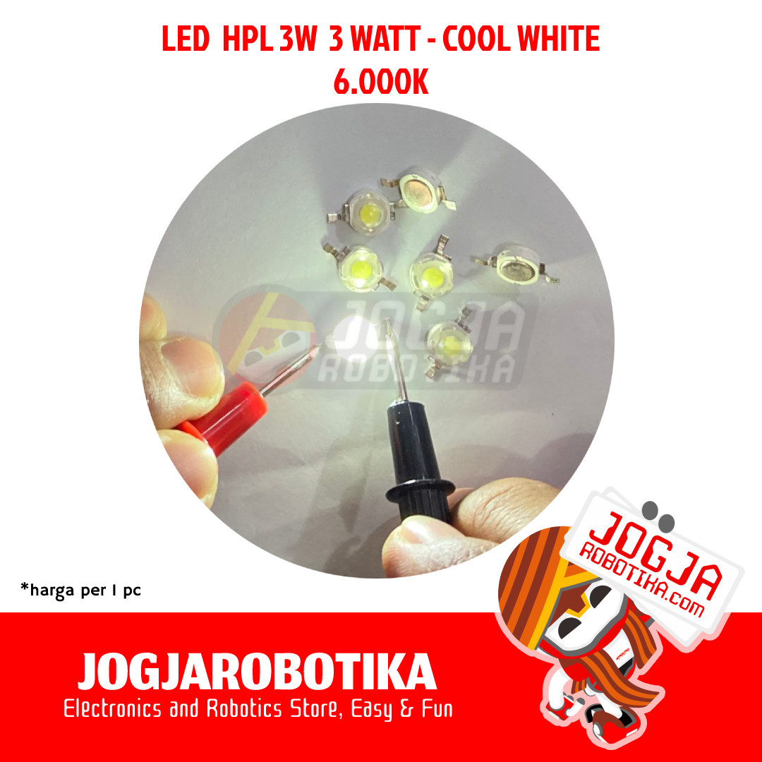 LED HPL HIGH POWER LED 3W 3 WATT - COOL WHITE - 6.000-6.500K