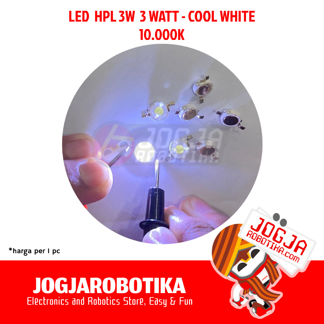 LED HPL HIGH POWER LED 3W 3 WATT - COOL WHITE - 10.000K