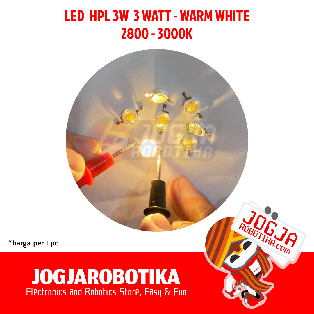 LED HPL HIGH POWER LED 3W 3 WATT - WARM WHITE - 2.800-3.000K