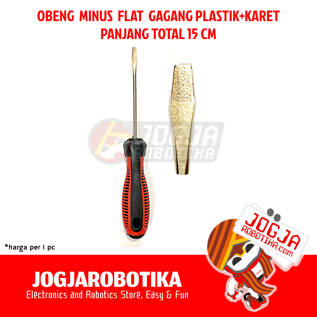 Obeng 2 in 1 Gagang Plastik 125mm