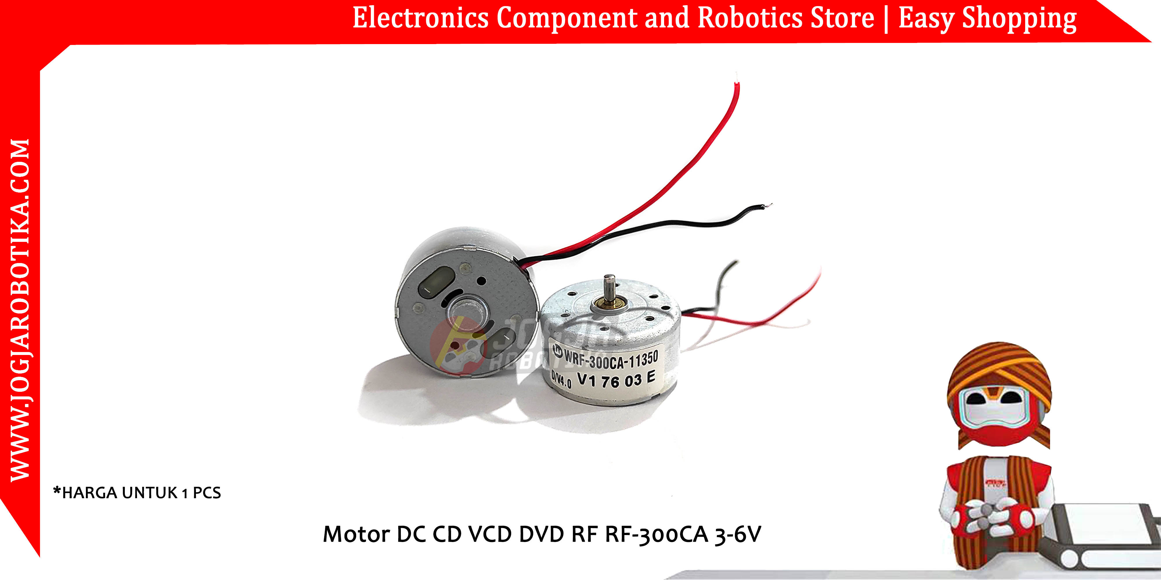 MOTOR DC CD VCD DVD RF RF-300CA 3-6V - BEKAS
