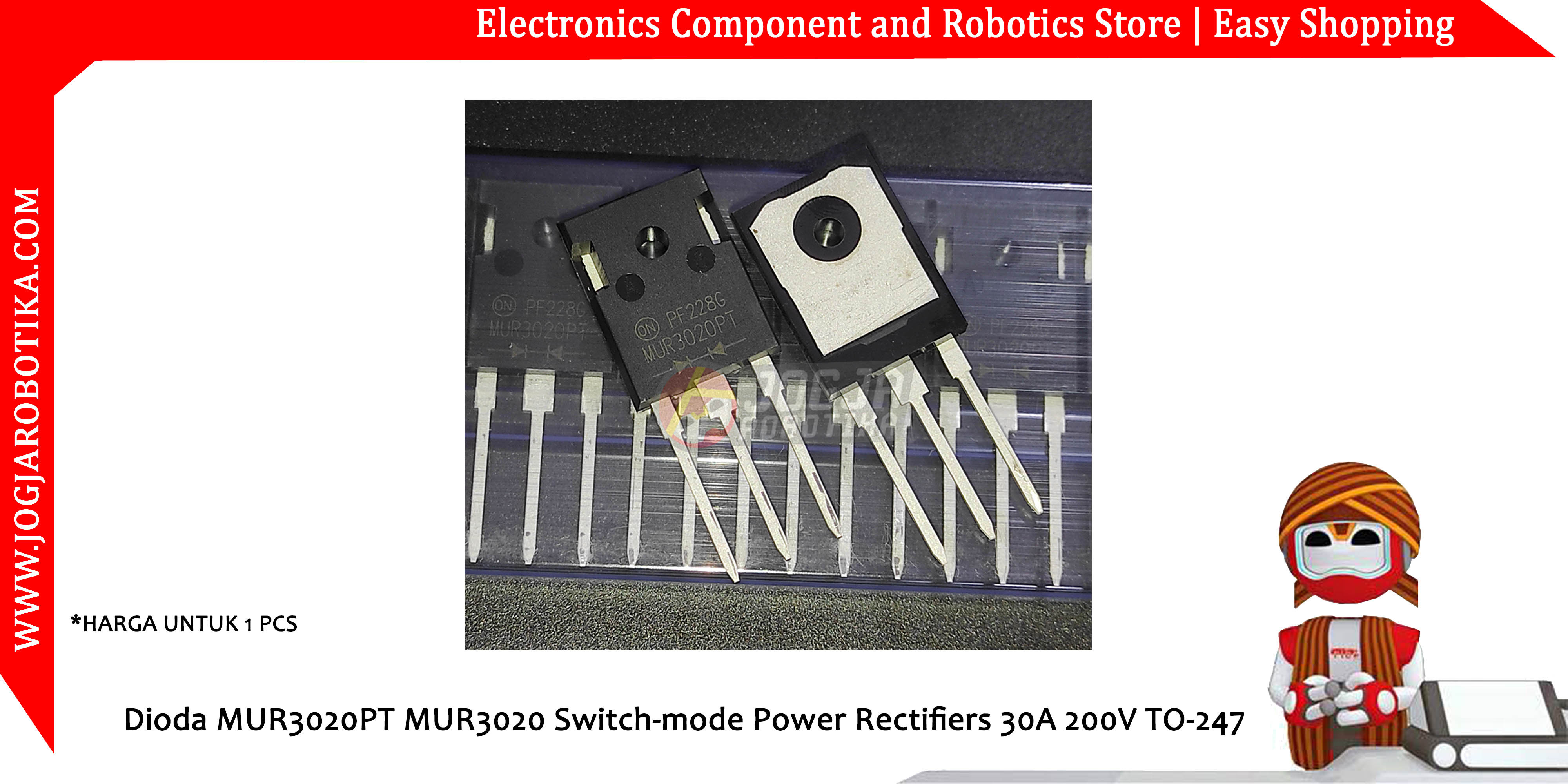 Dioda MUR3020PT MUR3020 Switch-mode Power Rectifiers 30A 200V TO-247